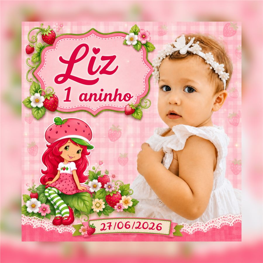 Bóton personalizado com foto e arte colorida