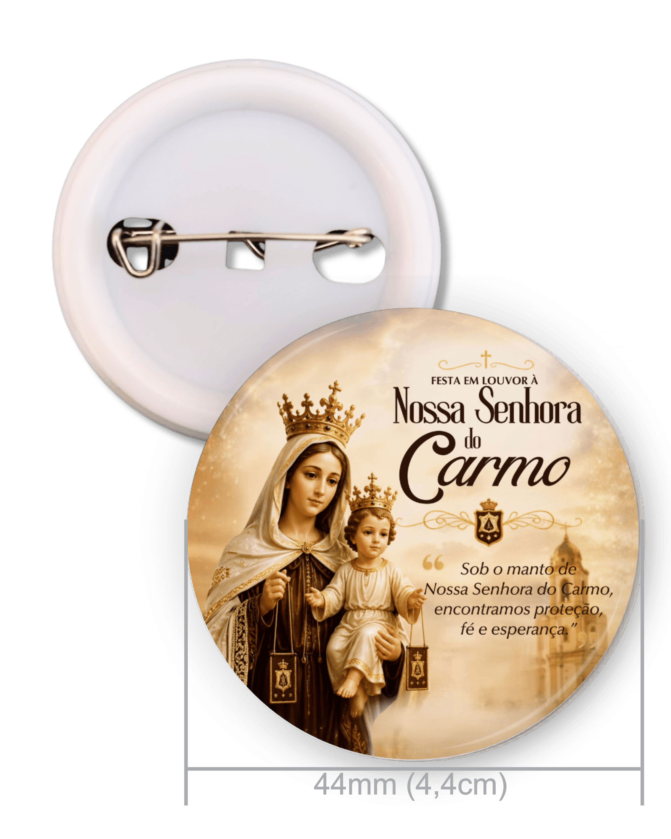 Bóton personalizado 44mm com foto